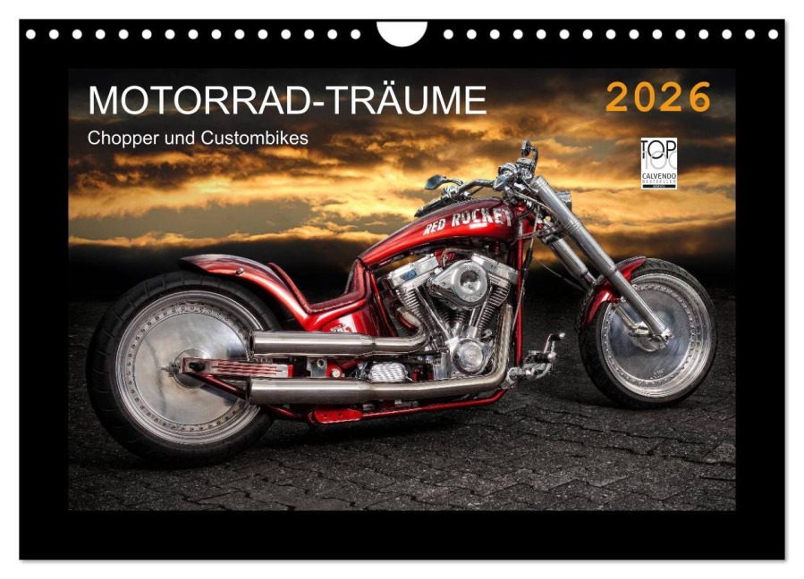 Motorrad-Träume - Chopper und Custombikes (Wandkalender 2026 DIN A4 quer), CALVENDO Monatskalender - Michael Pohl