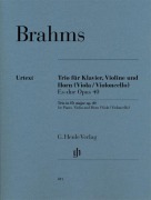 Cover-Bild zum Titel 'Trio für Klavier, Violine und Horn (Viola / Violoncello) Es-dur Opus 40' von 'Johannes Brahms'