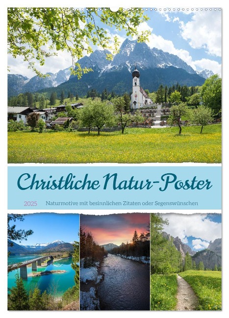 Christliche Natur-Poster (Wandkalender 2025 DIN A2 hoch), CALVENDO Monatskalender - SusaZoom SusaZoom