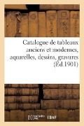 Cover-Bild zum Titel 'Catalogue de Tableaux Anciens Et Modernes, Aquarelles, Dessins, Gravures' von 'Henri Pillet'