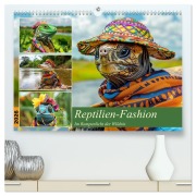 Cover-Bild zum Titel 'Reptilien-Fashion. Im Rampenlicht der Wildnis (hochwertiger Premium Wandkalender 2026 DIN A2 quer), Kunstdruck in Hochglanz' von 'Rose Hurley'