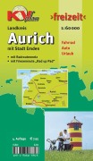 Cover-Bild zum Titel 'Aurich Landkreis, KVplan, Radkarte/Freizeitkarte, 1:60.000' von ''