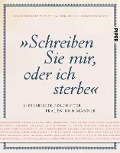 Cover-Bild zum Titel '"Schreiben Sie mir, oder ich sterbe"' von 'Petra Müller, Rainer Wieland'