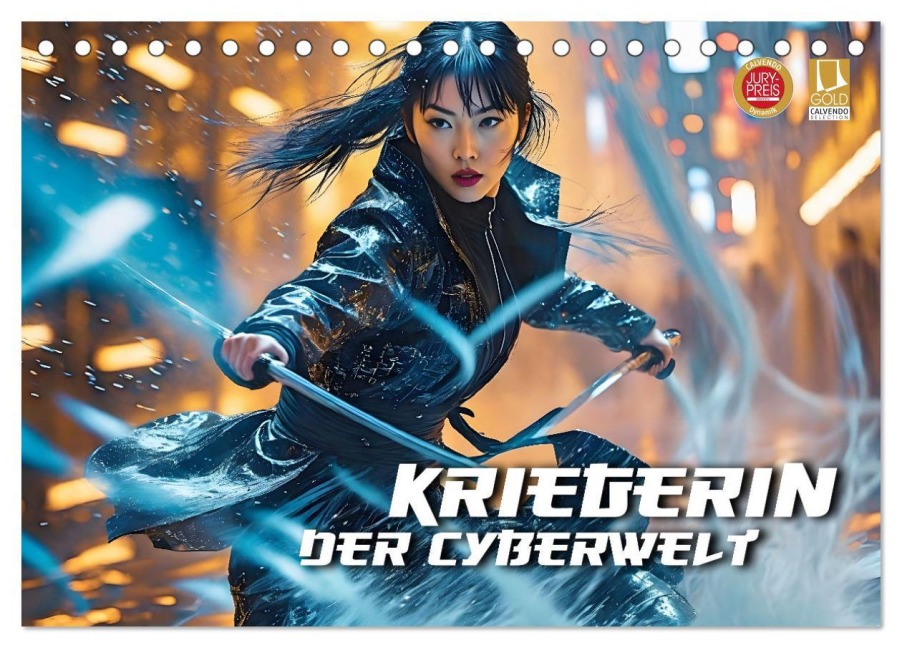 Kriegerin der Cyberwelt (Tischkalender 2026 DIN A5 quer), CALVENDO Monatskalender - Renate Utz