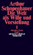 Cover-Bild zum Titel 'Die Welt als Wille und Vorstellung I' von 'Arthur Schopenhauer'