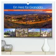 Cover-Bild zum Titel 'Ein Herz für Granada (hochwertiger Premium Wandkalender 2026 DIN A2 quer), Kunstdruck in Hochglanz' von 'Christa Kramer'