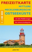 Cover-Bild zum Titel 'Freizeitkarte Mittlere Mecklenburgische Ostseeküste' von ''