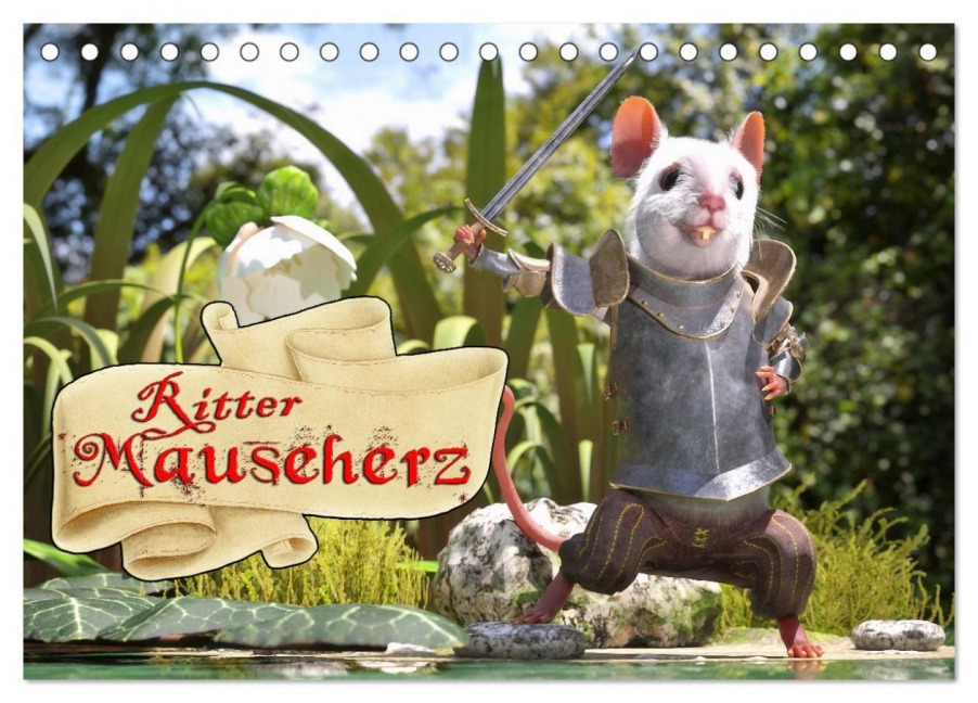 Ritter Mauseherz (Tischkalender 2026 DIN A5 quer), CALVENDO Monatskalender - Karsten Schröder