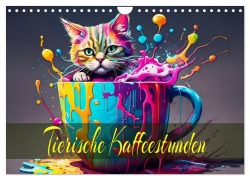 Cover-Bild zum Titel 'Tierische Kaffeestunden (Wandkalender 2026 DIN A4 quer), CALVENDO Monatskalender' von 'Dusanka Djeric'