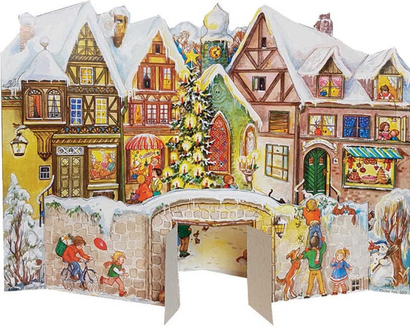 Adventskalender zum Aufstellen "An der Mauer" - A. Rahlweß