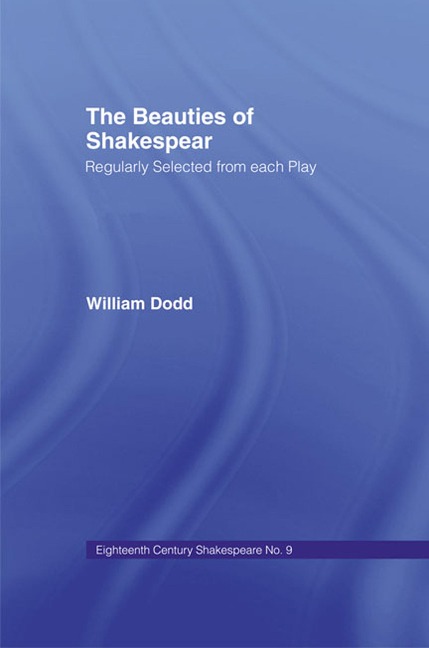 Beauties of Shakespeare Cb - William Dodd