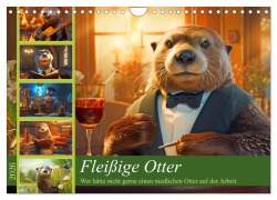 Cover-Bild zum Titel 'Fleißige Otter - Wer hätte nicht gerne einen niedlichen Otter auf der Arbeit (Wandkalender 2026 DIN A4 quer), CALVENDO Monatskalender' von 'Rupert Kowalski'