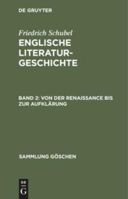 Von der Renaissance bis zur Aufklärung - Friedrich Schubel