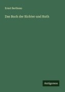 Das Buch der Richter und Ruth - Ernst Bertheau