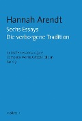 Cover-Bild zum Titel 'Sechs Essays' von 'Hannah Arendt'