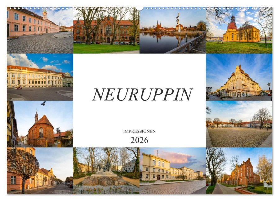 Neuruppin Impressionen (Wandkalender 2026 DIN A2 quer), CALVENDO Monatskalender - Dirk Meutzner