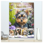 Cover-Bild zum Titel 'Kleine Hunde. Süß und niedlich. Die beliebtesten Hunderassen (hochwertiger Premium Wandkalender 2026 DIN A2 hoch), Kunstdruck in Hochglanz' von 'Rose Hurley'