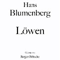 Cover-Bild zum Titel 'Hans Blumenberg: Löwen' von 'Hans Blumenberg'