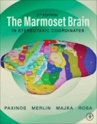 Cover-Bild zum Titel 'The Marmoset Brain in Stereotaxic Coordinates' von 'George Paxinos, Marcello Rosa, Sam Merlin, Piotr Majka'
