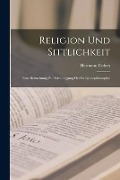 Religion Und Sittlichkeit - Hermann Cohen