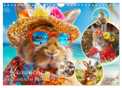 Cover-Bild zum Titel 'Kaninchen auf modischer Mission (Wandkalender 2026 DIN A4 quer), CALVENDO Monatskalender' von 'Rose Hurley'