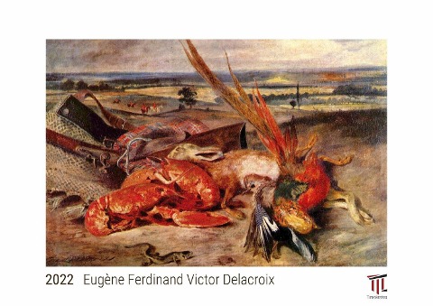 Eugène Ferdinand Victor Delacroix 2022 - White Edition - Timokrates Kalender, Wandkalender, Bildkalender - DIN A4 (ca. 30 x 21 cm) - 
