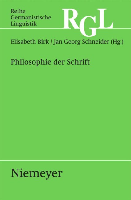 Philosophie der Schrift - 