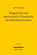 Cover-Bild zum Titel 'Budgetrecht und repräsentative Demokratie im Mehrebenensystem' von 'Ruth Weber'
