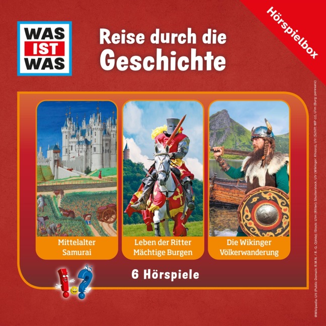 WAS IST WAS Hörspielbox: Reise durch die Geschichte - Heiko Klüh, M. Hildebrandt, Audiotiv, J. J. Rezzuto, Günther Illi