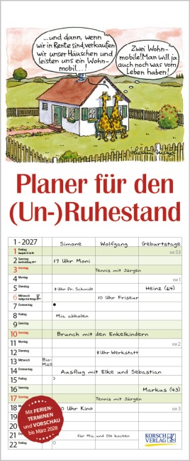 Planer für den (Un-)Ruhestand 2027 - 