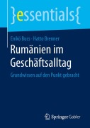 Cover-Bild zum Titel 'Rumänien im Geschäftsalltag' von 'Hatto Brenner, Enikö Bucs'