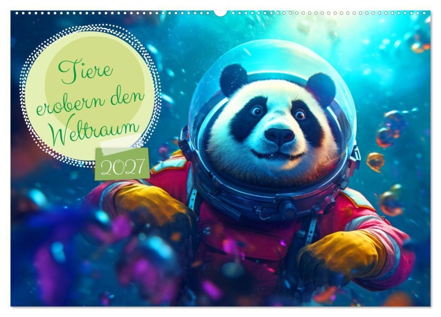 Tiere erobern den Weltraum (Wandkalender 2027 DIN A2 quer), CALVENDO Monatskalender - Rupert Kowalski