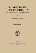 Cover-Bild zum Titel 'Kosmetische Operationen' von 'Ernst Eitner'