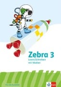 Cover-Bild zum Titel 'Zebra 3. Arbeitsheft Lesen/Schreiben mit Medien (Ausleihmaterial) Klasse 3' von ''