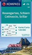 KOMPASS Wanderkarte 628 Rosengarten, Schlern, Catinaccio, Sciliar 1:25.000 - 