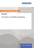 Cover-Bild zum Titel 'Die Reform der Handwerksordnung' von 'M. Sydow'