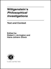 Wittgenstein's Philosophical Investigations - 