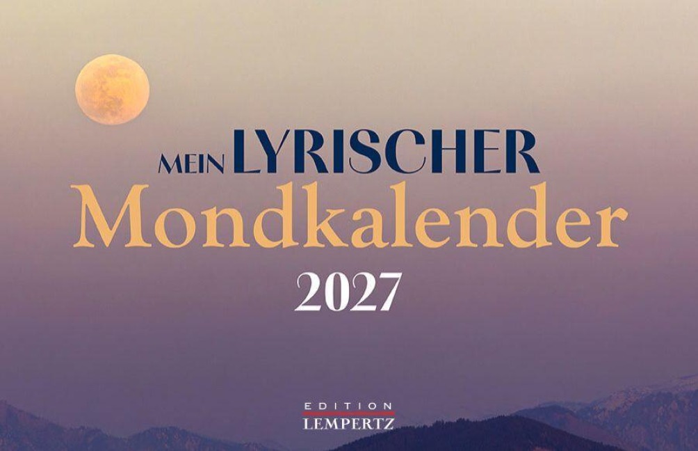 Mein lyrischer Mondkalender 2027 Eintragkalender - 
