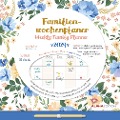 Familien Wochenkalender Flowers 2024 - Familien-Timer - Termin-Planer - Kinder-Kalender - Familien-Kalender - 30,5x30,5 - 