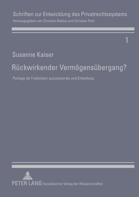 Rückwirkender Vermögensübergang? - Susanne Kaiser