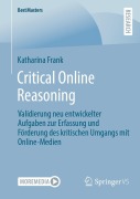 Cover-Bild zum Titel 'Critical Online Reasoning' von 'Katharina Frank'