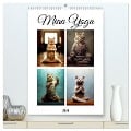 Miau Yoga (hochwertiger Premium Wandkalender 2024 DIN A2 hoch), Kunstdruck in Hochglanz - Justyna Jaszke JBJart