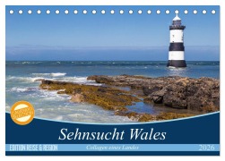 Sehnsucht Wales - Collagen eines Landes (Tischkalender 2026 DIN A5 quer), CALVENDO Monatskalender - Mooseman Sattler