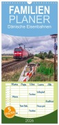 Cover-Bild zum Titel 'Familienplaner 2026 - Dänische Eisenbahnen mit 5 Spalten (Wandkalender, 21 x 45 cm) CALVENDO' von 'Stefan Jeske (Jan van Dyk'