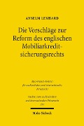 Cover-Bild zum Titel 'Die Vorschläge zur Reform des englischen Mobiliarkreditsicherungsrechts' von 'Anselm Lenhard'