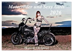 Cover-Bild zum Titel 'Motorräder und Sexy Girls (Wandkalender 2026 DIN A3 quer), CALVENDO Monatskalender' von 'Udo Talmon'