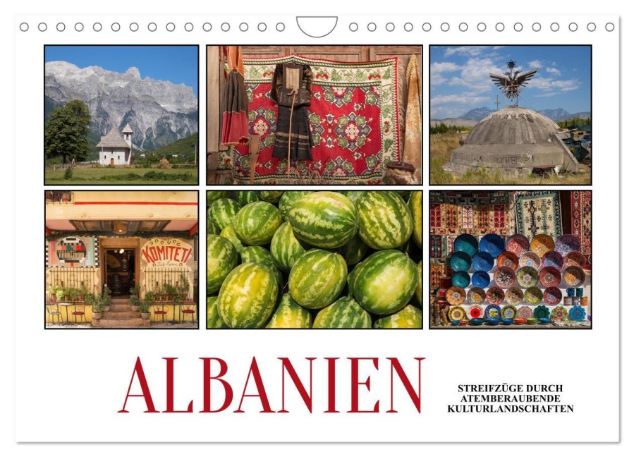 Albanien - Streifzüge durch atemberaubende Kulturlandschaften (Wandkalender 2026 DIN A4 quer), CALVENDO Monatskalender - Christian Hallweger