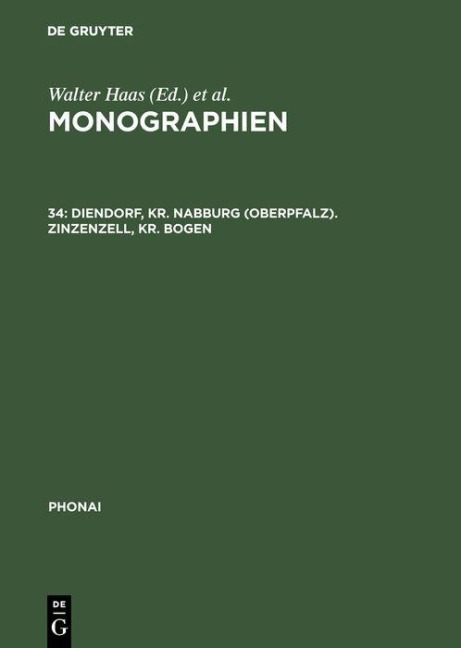 Diendorf, Kr. Nabburg (Oberpfalz). Zinzenzell, Kr. Bogen - 