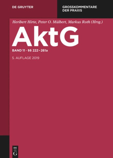 Aktiengesetz §§ 222-261a - 