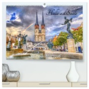 Cover-Bild zum Titel 'Halle an der Saale - Stadtansichten (hochwertiger Premium Wandkalender 2026 DIN A2 quer), Kunstdruck in Hochglanz' von 'Oliver Friebel'